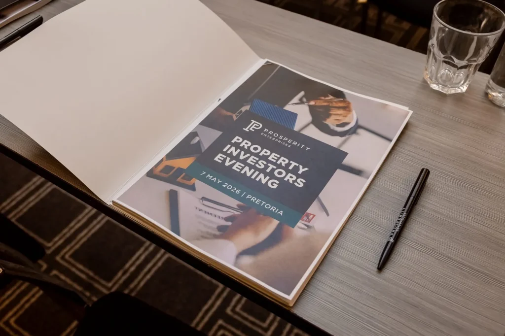 Property Investors Evening, Pretoria and Johannesburg, hosted by Prosperity Enterprises